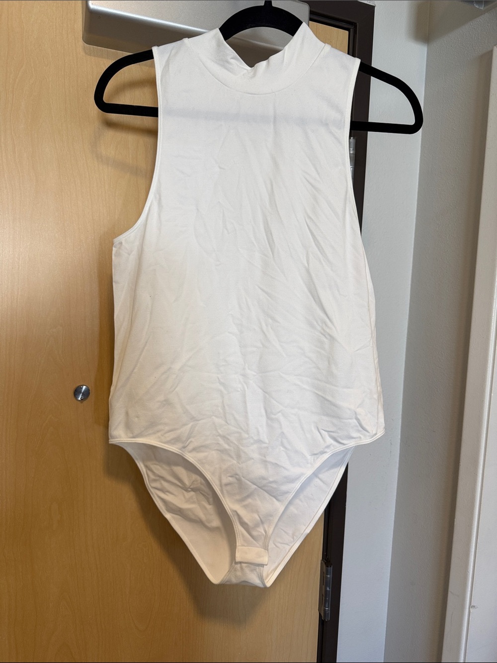 a new day White Sleeveless Mock Neck Bodysuit